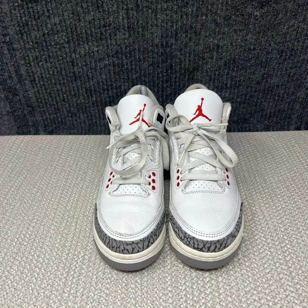 Nike Air Jordan 3 Retro White Cement Reimagined Women’s 7 5.5Y DM0967-100 - Picture 2 of 8